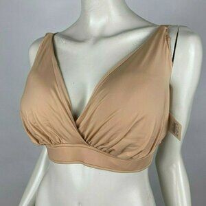Bella Materna Anytime‎ Nursing Access Bra 1288 Full Coverage Beige Women XL NWT